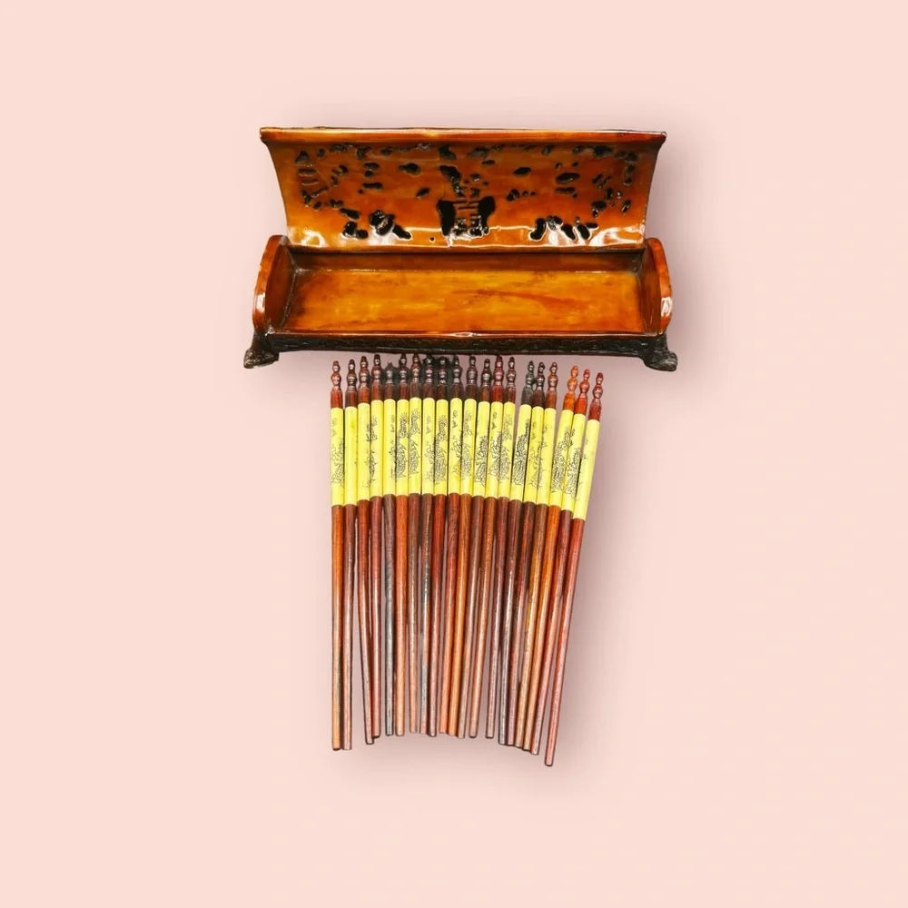 Resin Chopsticks Box with 10 chopsticks set